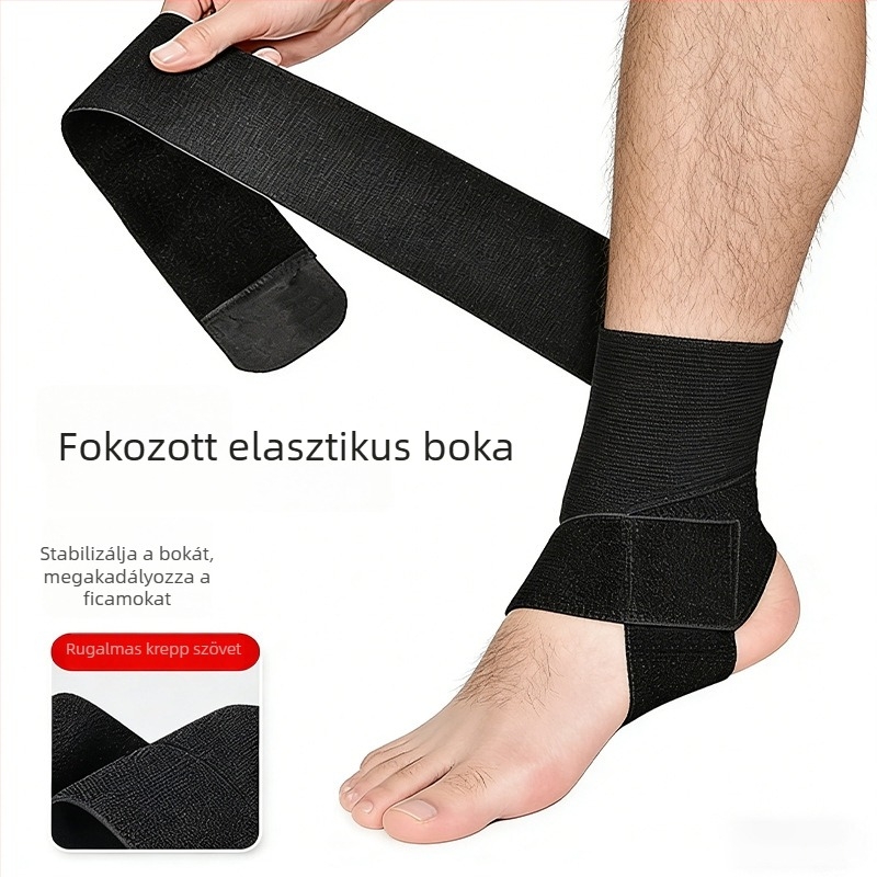 Boka merevítő elasztikus szalagokkal – légáteresztő nylon, bokaízületi stabilizátor, kosárlabdához, dinamikus állítható támogatás