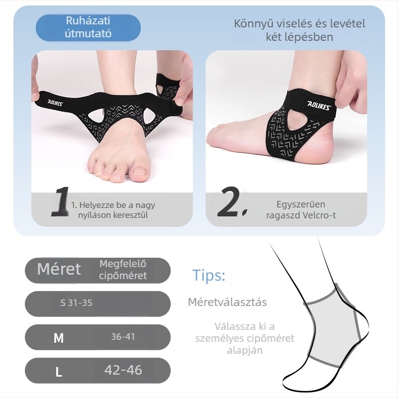Aolikes bokaortézis, könnyű, lélegző, kompressziós támogatás, ficamsérülés elleni védelem, futáshoz és kosárlabdához