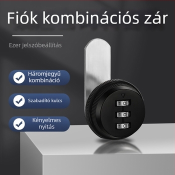 Jelszavas zár fiókokhoz és szekrényekhez — cinkötvözet + műanyag; stílus könnyű luxus; márka Kingfili
