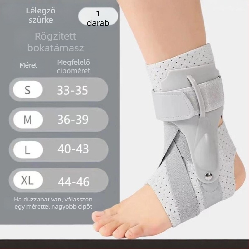 Állítható bokatámasz sporthoz, SBR anyagú, magas rugalmasságú kompresszióval