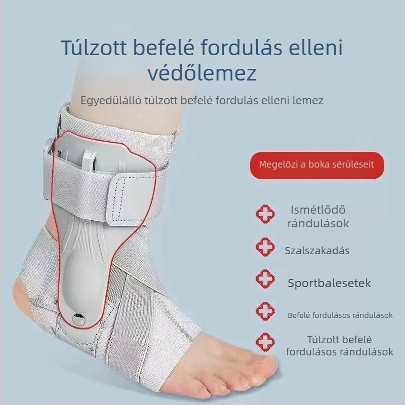 Állítható bokatámasz sporthoz, SBR anyagú, magas rugalmasságú kompresszióval