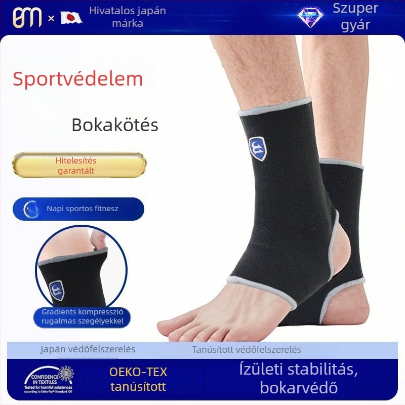 Szőtt bokarögzítő sporthoz – rugalmas, lélegző poliészter, stabilizálja a bokát futás és futball közben