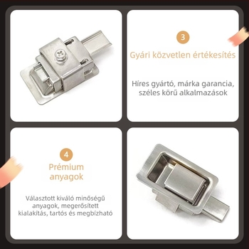 Sea tan MS866-18 Sík doboz zár, húzó típusú teleszkópos beépített zárszerkezet, eszköztartó dobozhoz, 304 rozsdamentes acél panel, szekrényekhez és irodai bútorokhoz, Új kínai stílus