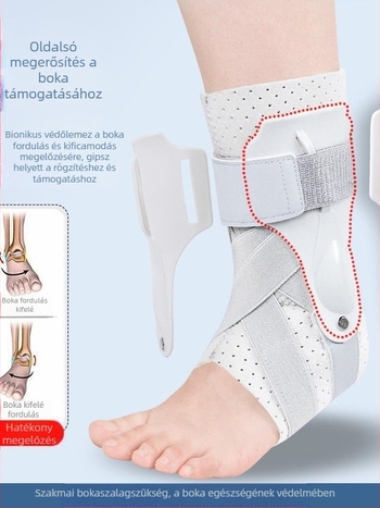 Uniszex bokaortézis a bokaízület stabilizálására és ficam elleni védelemre, légáteresztő rehabilitációs ortézis a bokának