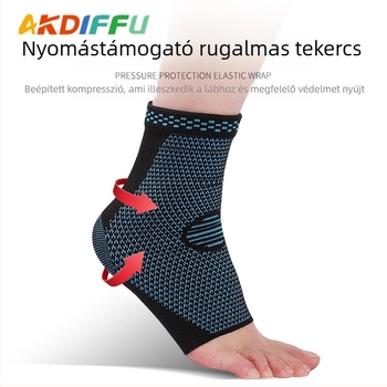 Nylonból kötött boka támogatás kompresszióval, védelem ficam ellen, kosárlabdához és kerékpározáshoz