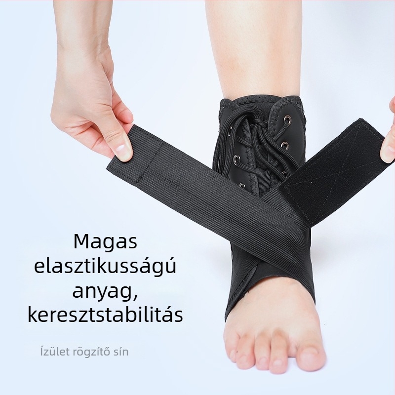 Bokavédő Velcro pánttal és elasztikus kompresszióval, szivacsos test, 4 rugós saroktámasz