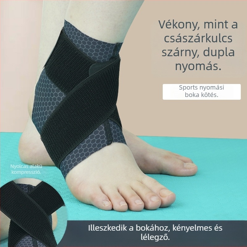 Bokaszalag rögzítő elasztikus pánttal, légáteresztő és meleg kompressziós támasz futáshoz és kosárlabdához, védelem a ficamok ellen