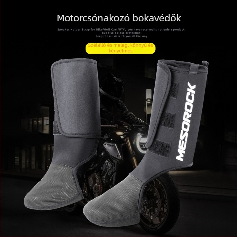 Mesorock Szélvédett bokavédők kerékpározáshoz és téli sportokhoz, SBR anyag, boka védelem, melegen tart