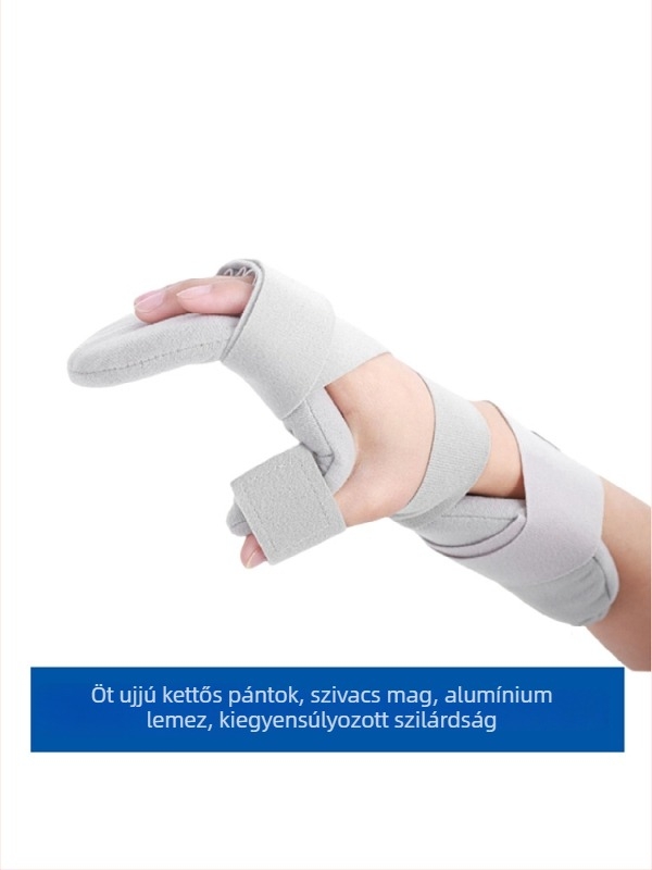 Többfunkciós ujj-tábla a kéz rehabilitációjához és ötujjas edzőkesztyű