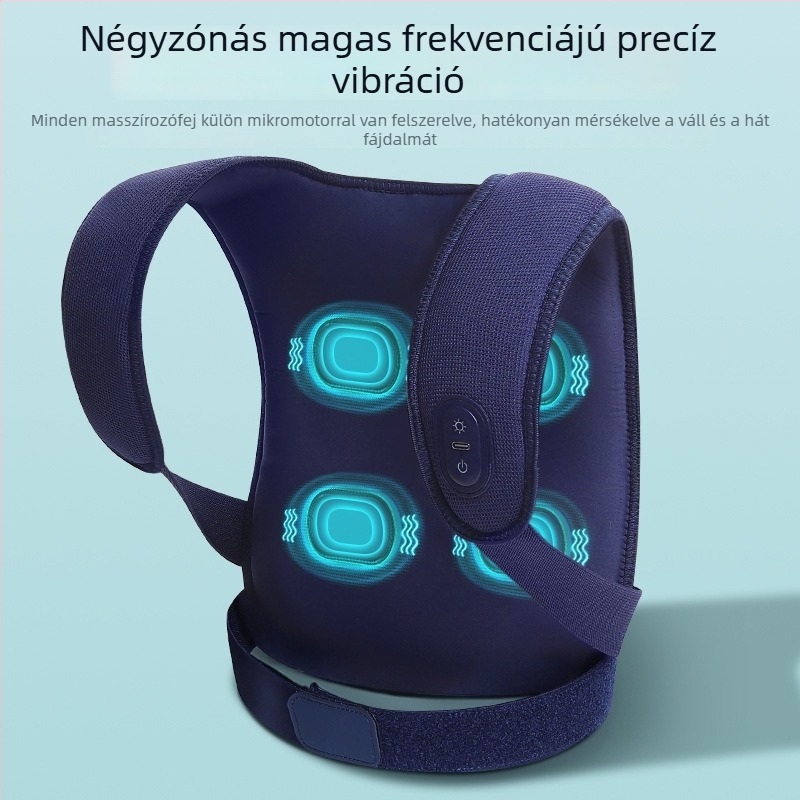 GX-503 Hátmasszírozó öv tartásjavító funkcióval, rezgés és meleg kompresszió