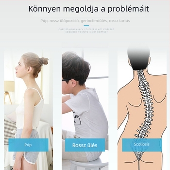 Felnőtt testtartás-korrigáló öv - anti-hanyatló görbület a gerincnél, nyitott vállak, egyenes hát, lélegző dizájn (Modell 019, Kód 019, 2023)
