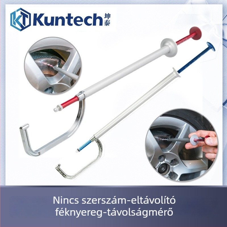 Demontázs nélküli féktárcsa vastagságmérő digitális kijelzővel és fékbetét kopásának teszt tollal