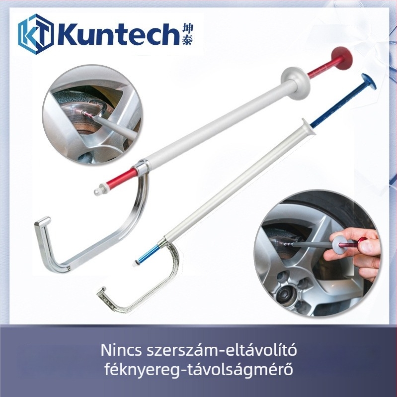 Demontázs nélküli féktárcsa vastagságmérő digitális kijelzővel és fékbetét kopásának teszt tollal