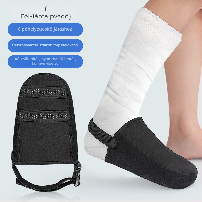 Fél tenyér lábvédő zokni — csúszásmentes, kopásálló, ütéscsillapító, állítható, egész éves használatra