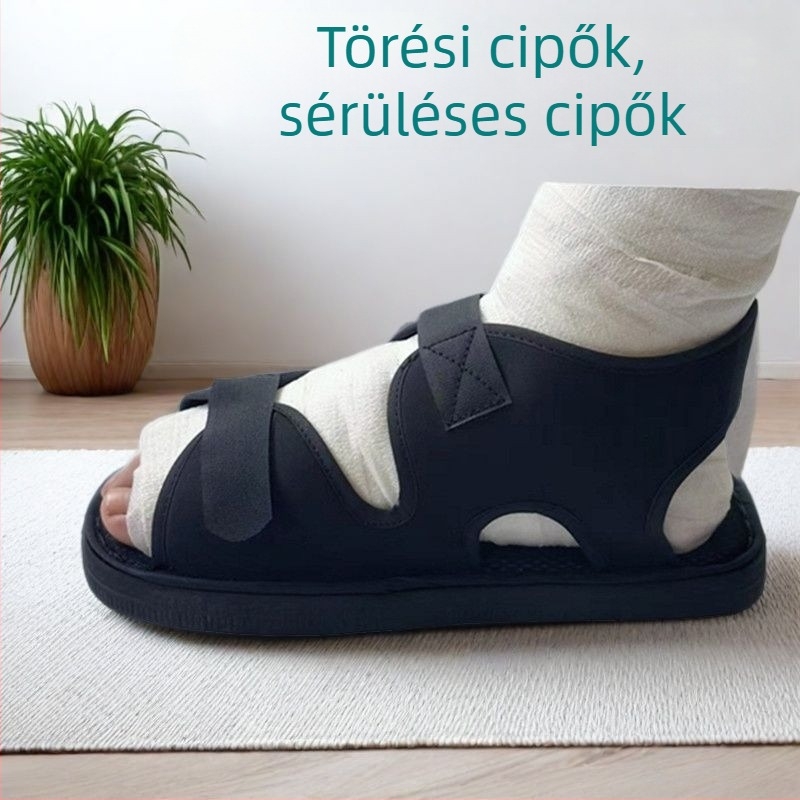 Lábtörés utáni gyógyulási lábbeli — EVA anyagú nyitott orrú slip-on, minden évszakhoz, modell 022