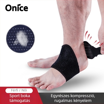 Sport bokavédő, légáteresztő nylonból, csúszásmentes, nyomásrögzítő pánttal, futballhoz