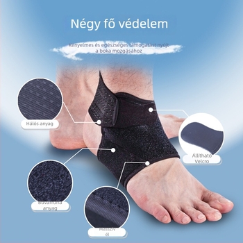 Sport bokavédő, légáteresztő nylonból, csúszásmentes, nyomásrögzítő pánttal, futballhoz
