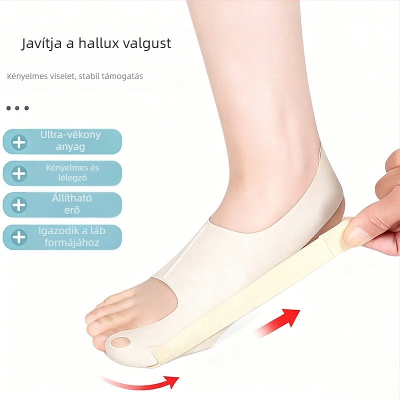 Nagy lábujj korrigáló 008, Nylon + Spandex, Állítható, Minden évszakban
