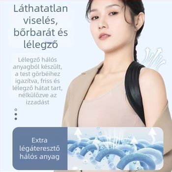 Testtartás-korrektor öv nyitott vállpántokkal, légáteresztő és kényelmes, Márka Kiss, Modell 1