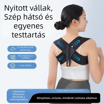 Testtartás-korrektor öv nyitott vállpántokkal, légáteresztő és kényelmes, Márka Kiss, Modell 1