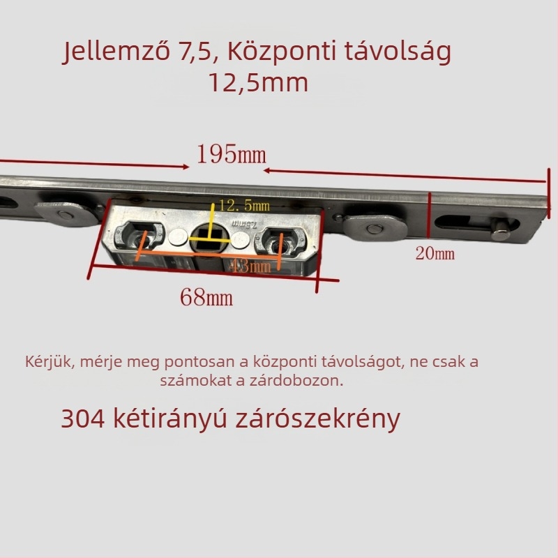 Rozsdamentes acél kétirányú záró doboz KL-01810 — precíziós öntött tengely, modern minimális stílus