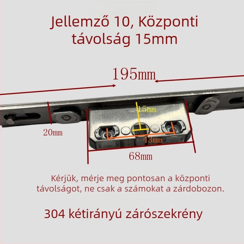 Rozsdamentes acél kétirányú záró doboz KL-01810 — precíziós öntött tengely, modern minimális stílus