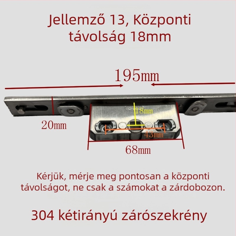 Rozsdamentes acél kétirányú záró doboz KL-01810 — precíziós öntött tengely, modern minimális stílus