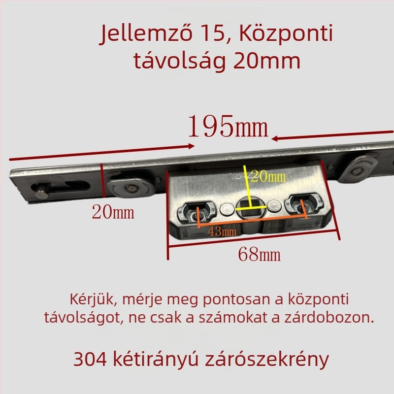 Rozsdamentes acél kétirányú záró doboz KL-01810 — precíziós öntött tengely, modern minimális stílus