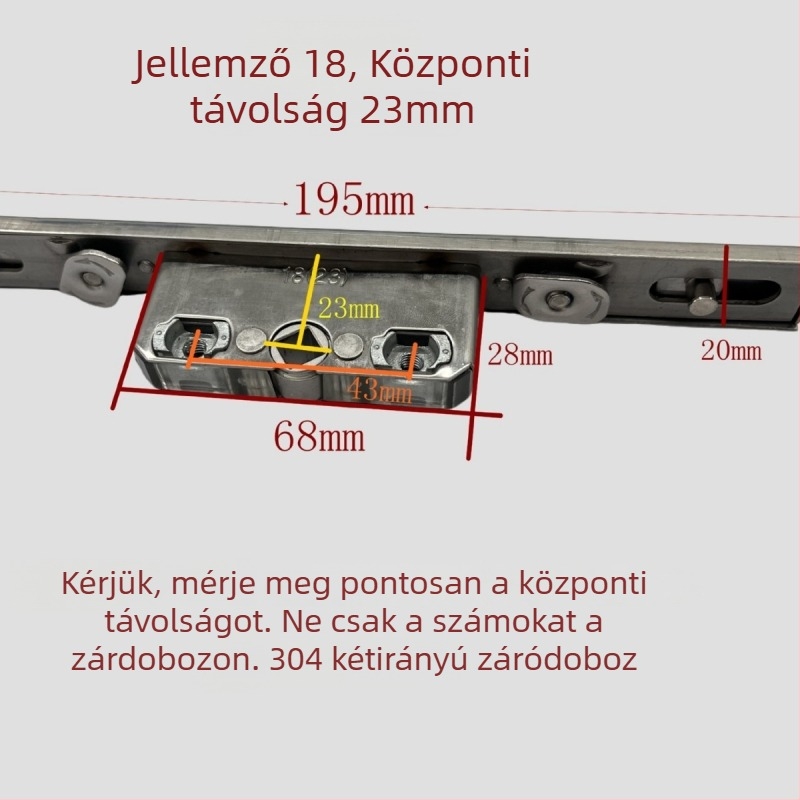 Rozsdamentes acél kétirányú záró doboz KL-01810 — precíziós öntött tengely, modern minimális stílus