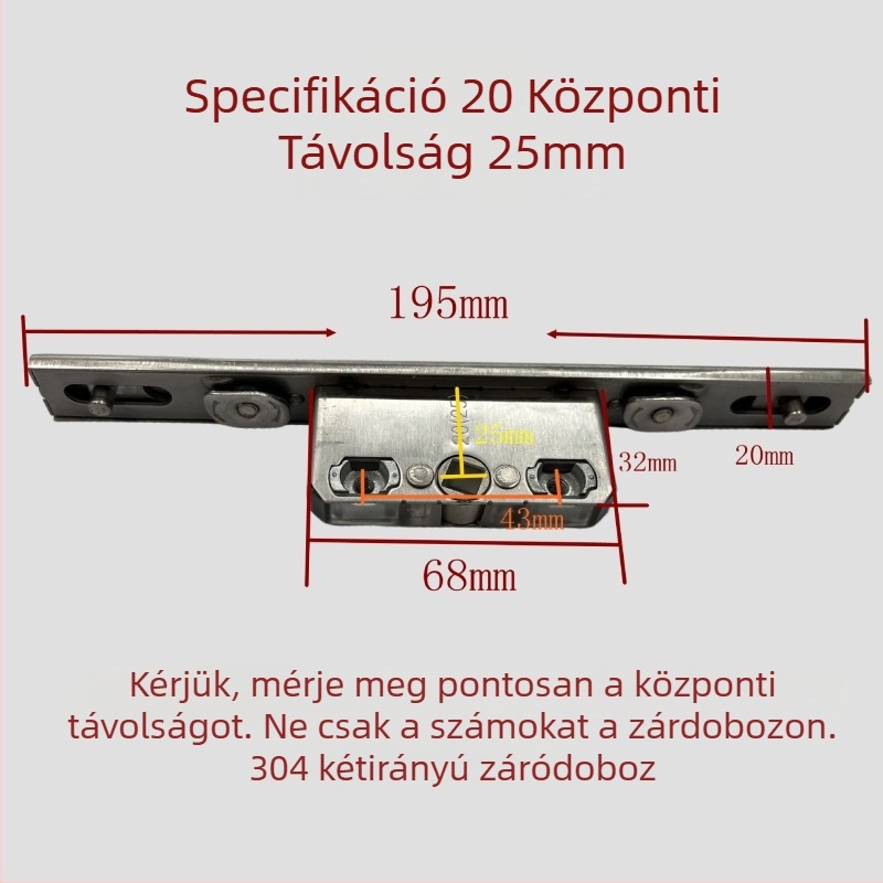 Rozsdamentes acél kétirányú záró doboz KL-01810 — precíziós öntött tengely, modern minimális stílus