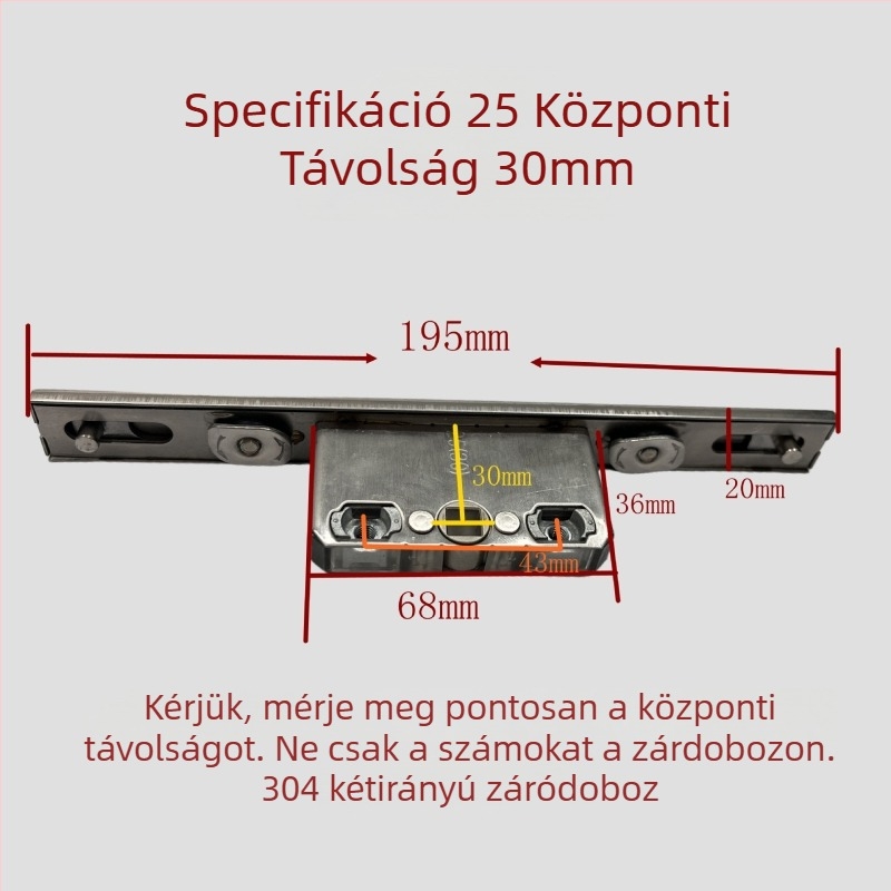 Rozsdamentes acél kétirányú záró doboz KL-01810 — precíziós öntött tengely, modern minimális stílus
