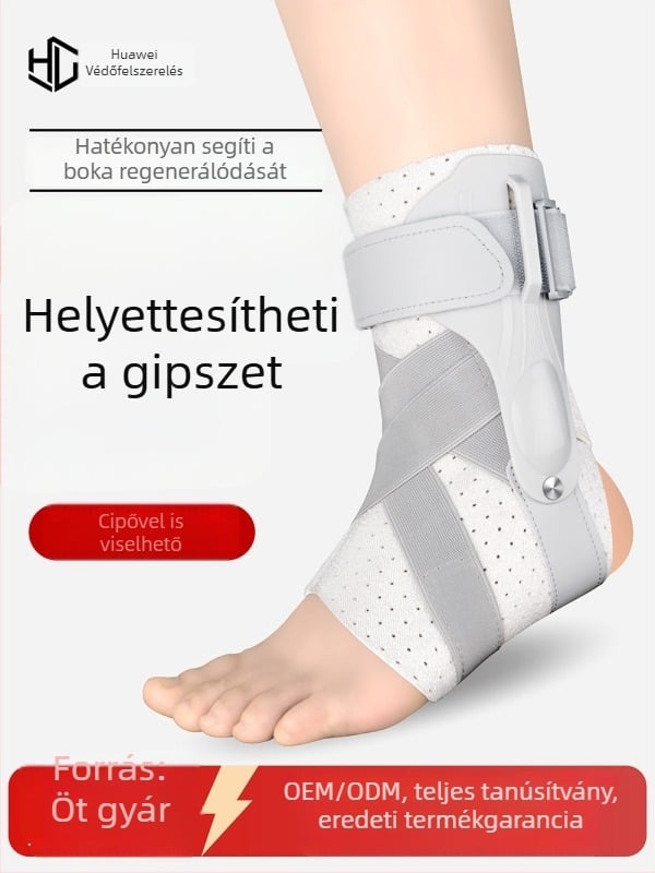 Légáteresztő boka-támogatás sportos sérülések és bokaszalag-sérülések felépüléséhez, bokasín nyomásos korrekcióval, férfiak és nők számára