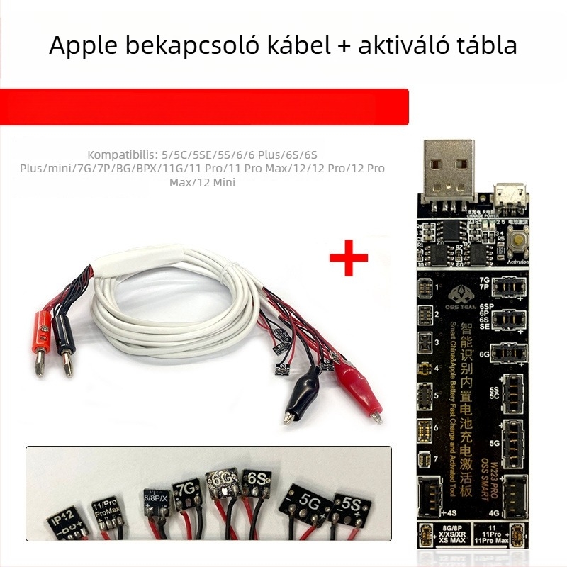 Fejlesztett verzió: Apple akkumulátor töltés aktiváló kártya tápegység bekapcsoló vonala – mobiltelefon javítási és teszt vonal