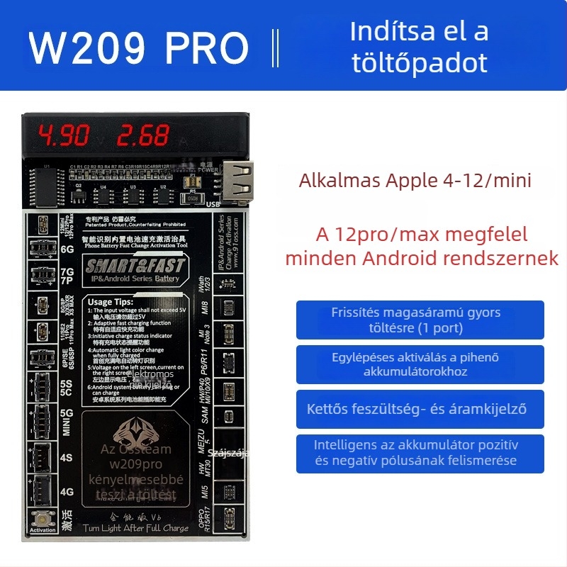 Fejlesztett verzió: Apple akkumulátor töltés aktiváló kártya tápegység bekapcsoló vonala – mobiltelefon javítási és teszt vonal