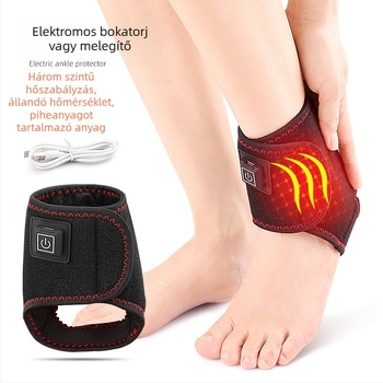 USB melegítő boka protektor hőmérséklet-szabályozóval, uniszex felnőtteknek, sporthoz, poliészter rost és kristály velúr