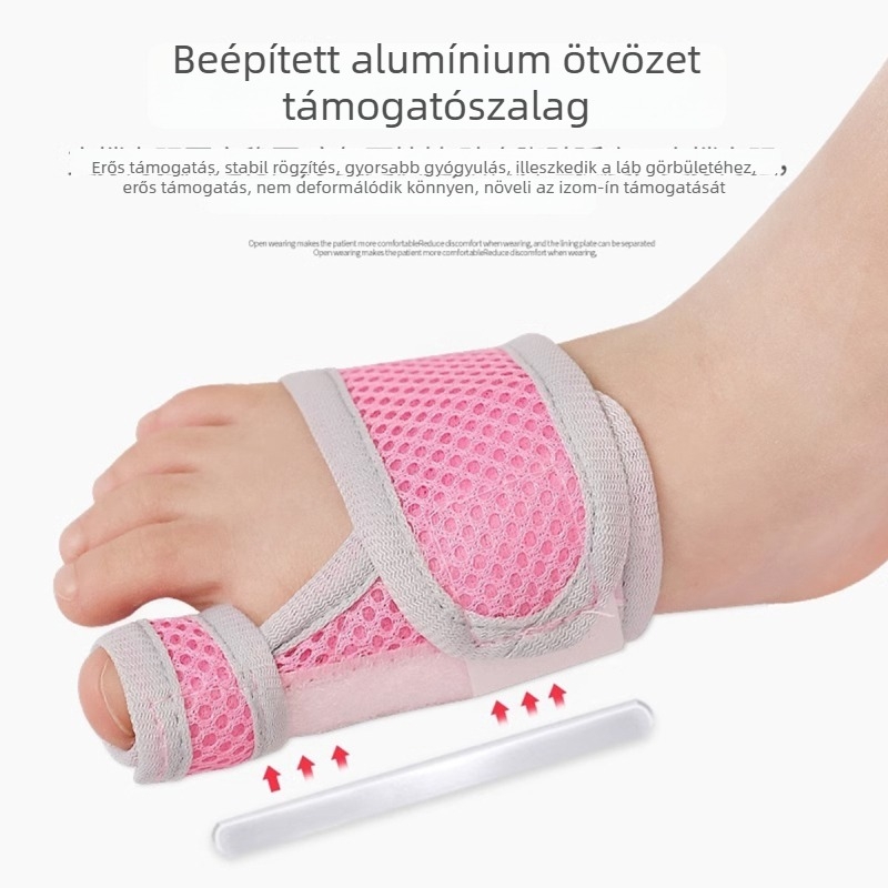 Gyerekek lábujj-korrigáló Hallux valgushoz, nagy lábujj elválasztó, modell Jys1153, minden évszakban használható