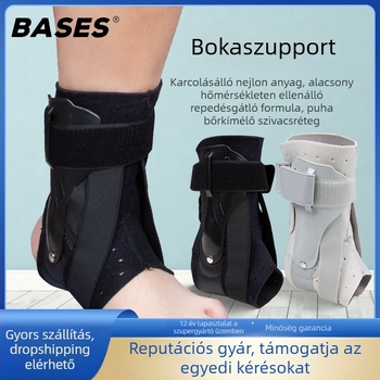 Bokavédő rögzített ficam utáni rehabilitációhoz; univerzális védelem, védett rész: boka; anyagok: nylon, SBR, poliészter rost, PP; kategória: boka védő; alkalmas minden sporthoz