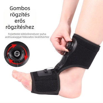 Boka ortézis SBR és textil anyagból, univerzális méret, boka védelem, alkalmas futballra, kosárlabdára és röplabdára