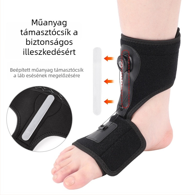 Boka ortézis SBR és textil anyagból, univerzális méret, boka védelem, alkalmas futballra, kosárlabdára és röplabdára