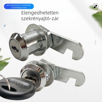 Little Doctor cink ötvözetből készült kapcsos szekrényzár cilinderrel — modellek 103,105,201,288; postafiókhoz, szekrényhez, ruhásszekrényhez és könyvespolchoz; modern minimalista stílus