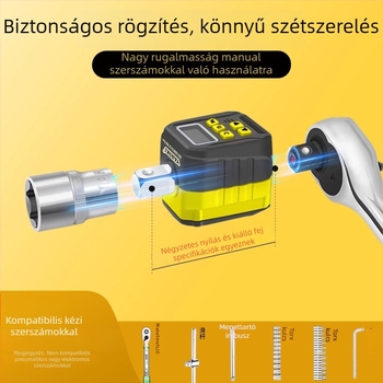 Yarik digitális kijelzős nyomatékkulcs krom-vanádium acélból, nagy pontosságú, ±2% a keringés irányában, ±2,5% ellentétes irányban, súly 200 g