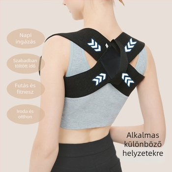 Állásjavító öv – láthatatlan hátsó támasz, mellkasi feszítő, vállak kiegyenesítője; Modell: Corrector Belt; Kiadás éve: 2024; Termékszám: 11