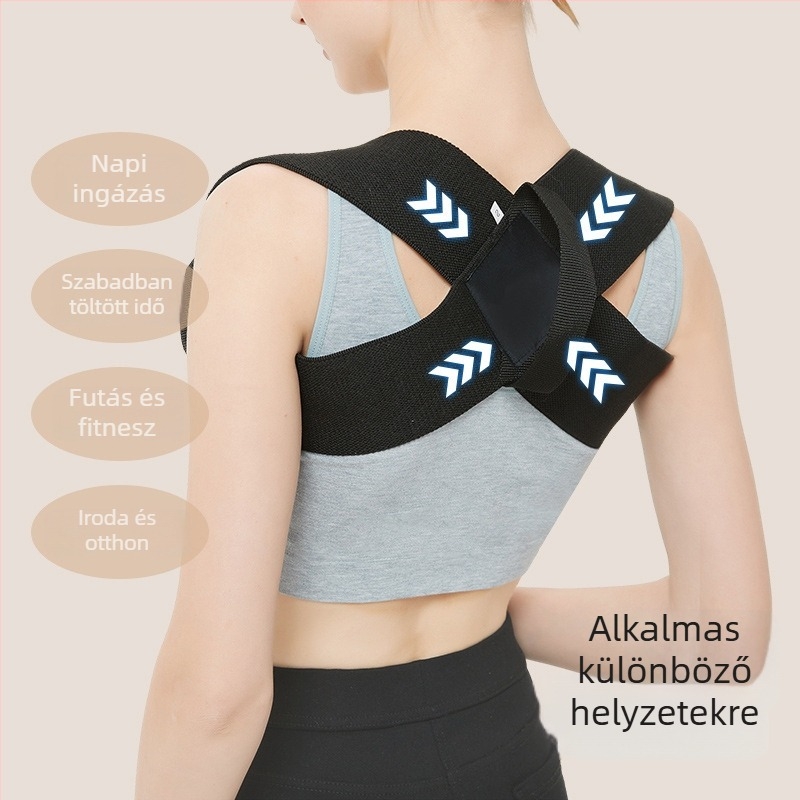 Állásjavító öv – láthatatlan hátsó támasz, mellkasi feszítő, vállak kiegyenesítője; Modell: Corrector Belt; Kiadás éve: 2024; Termékszám: 11