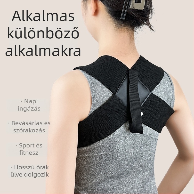 Állásjavító öv – láthatatlan hátsó támasz, mellkasi feszítő, vállak kiegyenesítője; Modell: Corrector Belt; Kiadás éve: 2024; Termékszám: 11