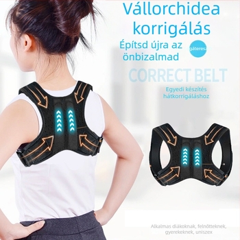 Bedoon hátsó tartásjavító öv, nylon, fűtés nélkül, hát