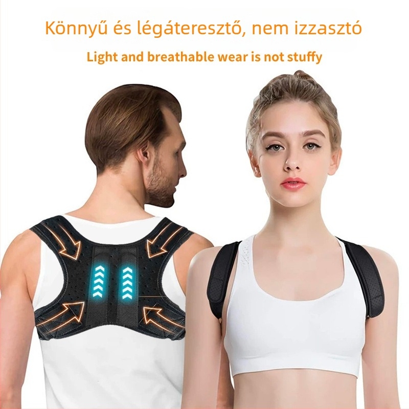 Bedoon hátsó tartásjavító öv, nylon, fűtés nélkül, hát