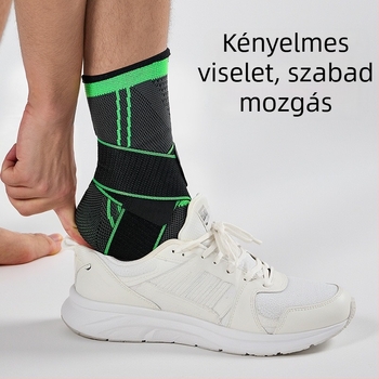 Légáteresztő kötött bokarögzítő állítható pánttal, sportos boka-támasz, védelem a bokasérülések ellen, kosárlabda és fitnesz