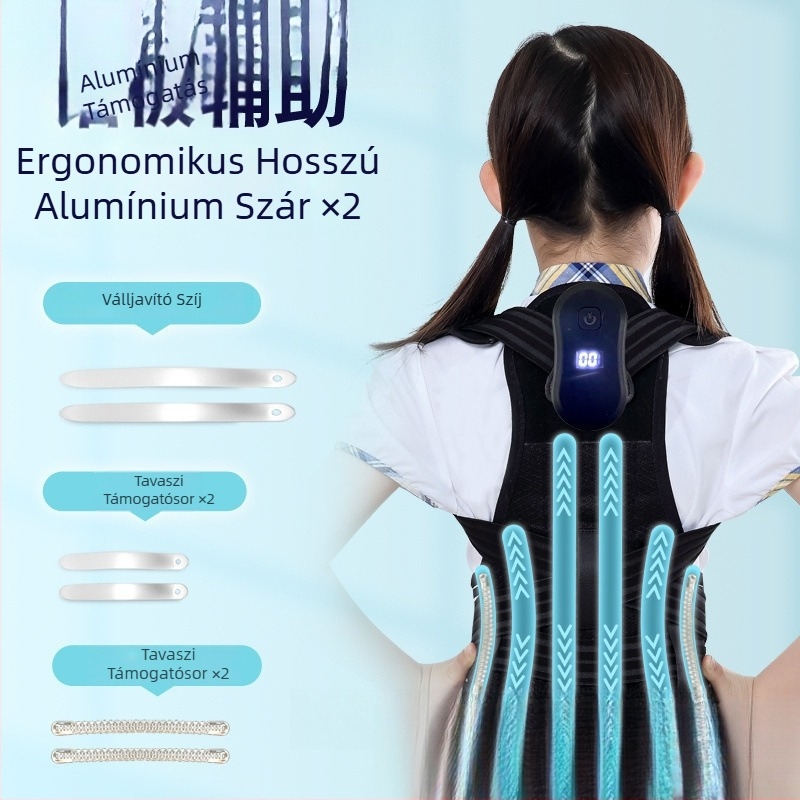 Intelligens deréktáji-háti öv, 3-in-1 korrekció felnőtteknek és tinédzsereknek, légáteresztő védelem és állítható támasz