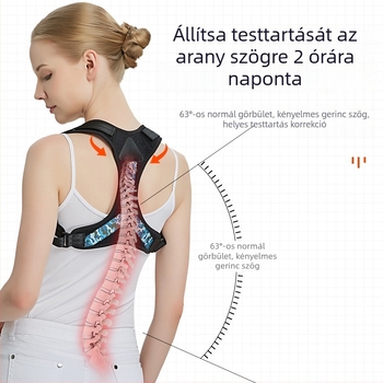 Neoprén testtartó öv, modell D79, háthoz, felnőtteknek, 1 hónap garancia