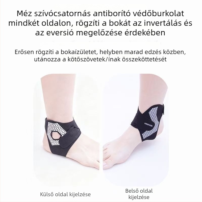 Bokaszalag-kompressziós támasz sérülés utáni felépüléshez, könnyű és vékony, futáshoz és kosárlabdához, dinamikus támogatás (HH01; anyag: poliészter rost; védelem területe: boka; típus: támasz; funkció: dinamikus támogatás)